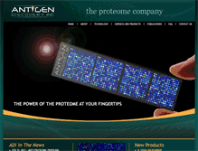 Tablet Screenshot of antigendiscovery.com